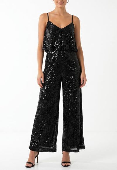 RACHEL Rachel Roy RACHEL Rachel Roy Sequin Tara Ruffle Jumpsuit