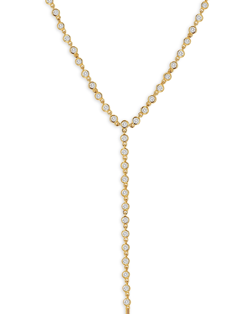 Rachel Reid Rachel Reid 14K Yellow Gold Diamond Lariat Necklace, 17