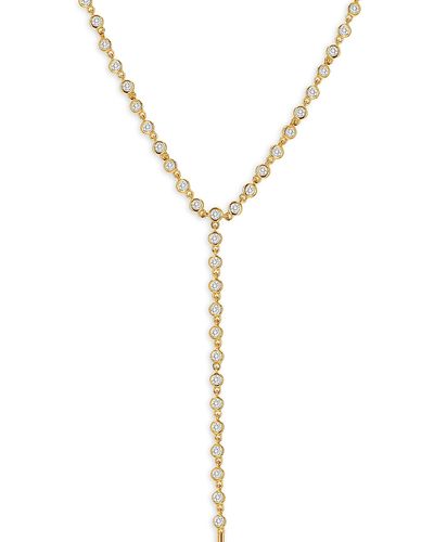 Rachel Reid Rachel Reid 14K Yellow Gold Diamond Lariat Necklace, 17