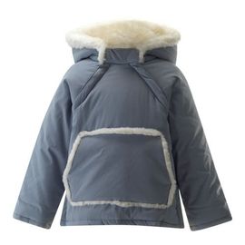 Rachel Riley Rachel Riley Blue Faux Fur Trim Coat 
