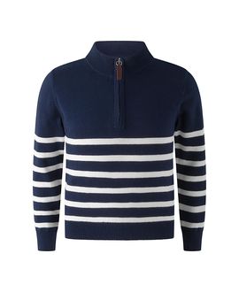 Rachel Riley Rachel Riley Boys' Breton Half-Zip Sweater