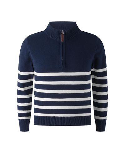 Rachel Riley Rachel Riley Boys' Breton Half-Zip Sweater