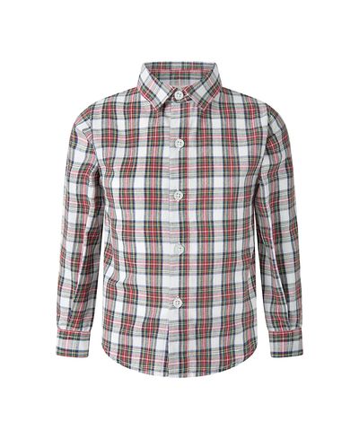 Rachel Riley Rachel Riley Boys' Ivory Tartan Shirt