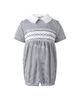 Rachel Riley Rachel Riley Boys' Pima Stripe Smocked Bubble - 1