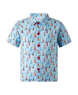 Rachel Riley Rachel Riley Boys' Sailboat Shirt