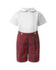 Rachel Riley Rachel Riley Boys' Tartan Shirt and Short Set - 1