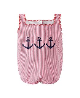 Rachel Riley Rachel Riley Girls' Anchor Embroidered Bubble