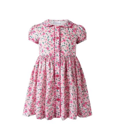 Rachel Riley Rachel Riley Girls' Blossom Flower Button-Front Dress