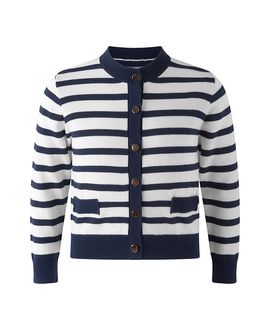 Rachel Riley Rachel Riley Girls' Breton Stripe Cardigan