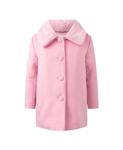 Rachel Riley Rachel Riley Girls' Faux Fur Collar Coat