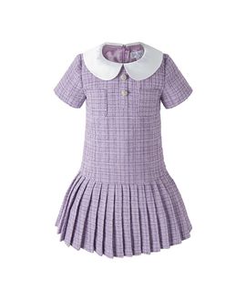 Rachel Riley Rachel Riley Girls' Peter Pan Collar Tweed Dress