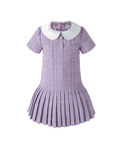Rachel Riley Rachel Riley Girls' Peter Pan Collar Tweed Dress
