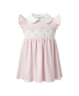 Rachel Riley Rachel Riley Girls' Pima Flutter Smocked Dress