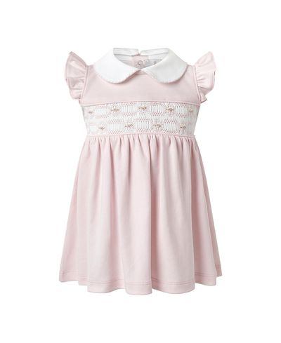Rachel Riley Rachel Riley Girls' Pima Flutter Smocked Dress