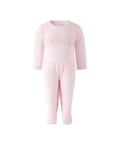 Rachel Riley Rachel Riley Girls' Pima Smocked Footie