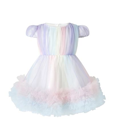 Rachel Riley Rachel Riley Girls' Rainbow Tulle Party Dress