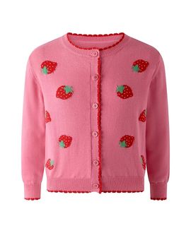 Rachel Riley Rachel Riley Girls' Strawberry Cardigan