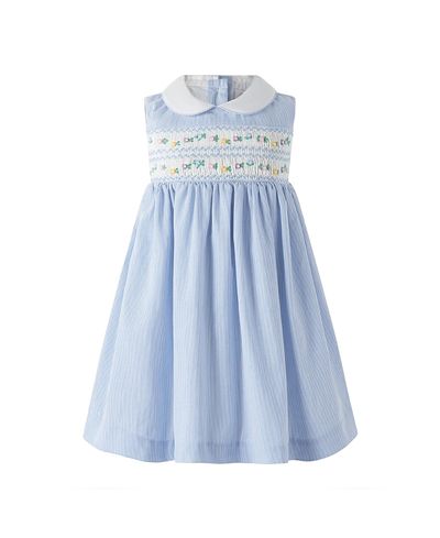 Rachel Riley Rachel Riley Girls' Stripe Smocked Dress and Bloomers