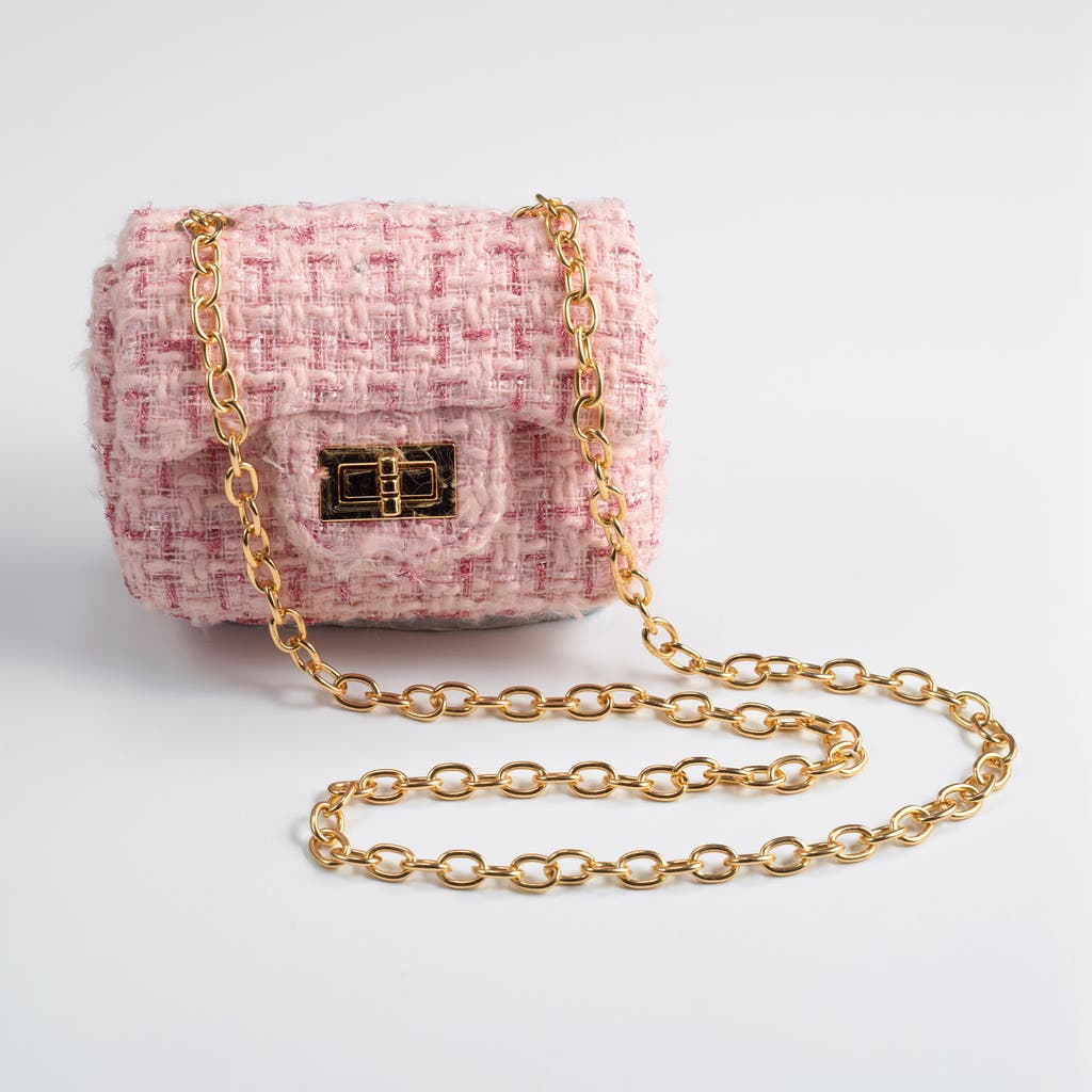 Rachel Riley Rachel Riley Pink Tweed Cross Body Bag 