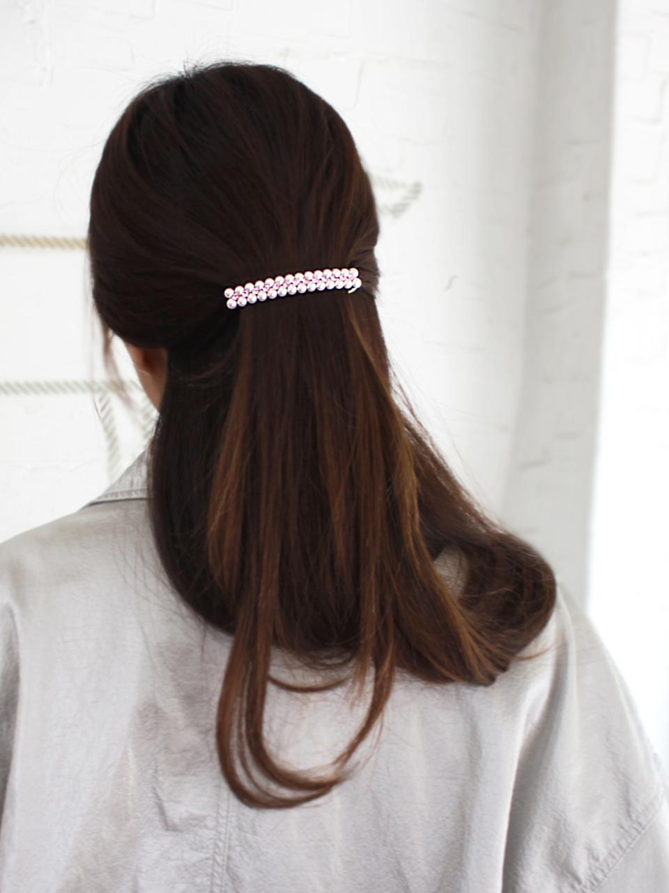 RACOHA Pearl Curved Automatic Hemispherical Hair Pin