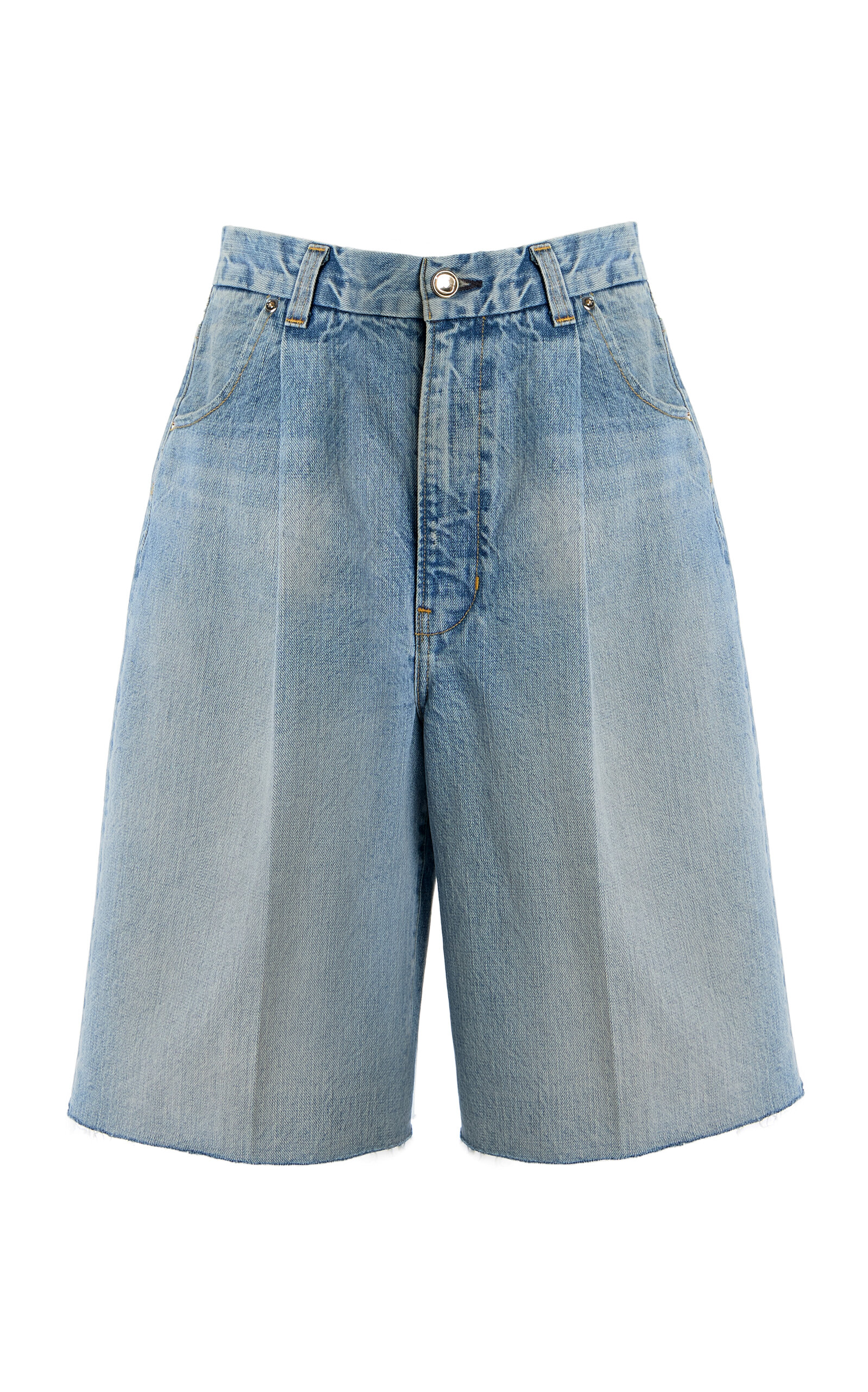 RÙADH RÙADH Exclusive The Nola Denim Shorts Light Wash 26