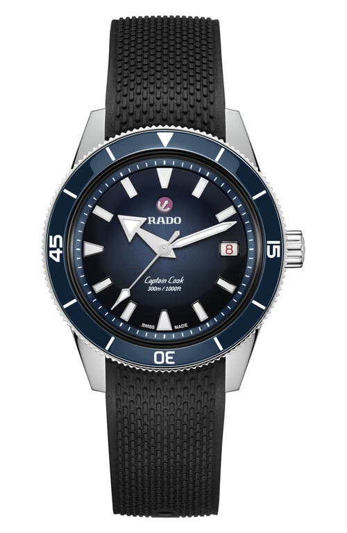 RADO RADO Captain Cook Automatic Rubber Strap Watch