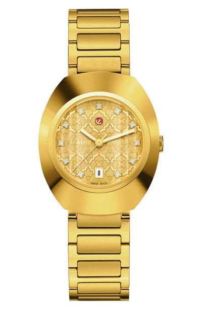 RADO RADO DiaStar Original Diamond Bracelet Watch, 38mm