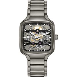 RADO RADO True Square Skeleton Automatic Ceramic Bracelet Watch, 38mm