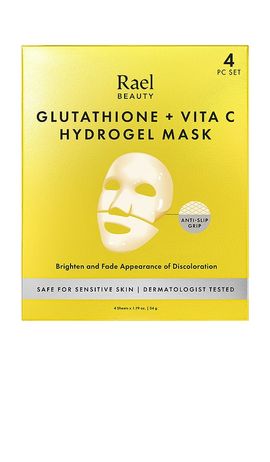 Rael Rael Glutathione + Vitamin C Hydrogel Mask 4 Count