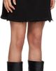 Raf Simons Raf Simons Black Frayed Denim Miniskirt - 2