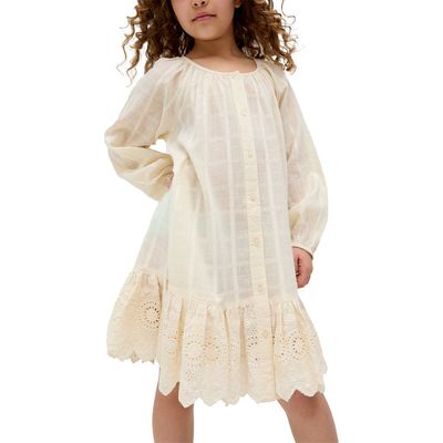 Raffya Kids Raffya Kids Olivia Button Down Embroidered Dress