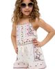 Raffya Kids Raffya Kids Sailor Necktie All Over Embroidered Romper - 2