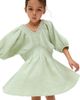 Raffya Kids Raffya Kids Soipoi Ruched V-Neck Dress - 5