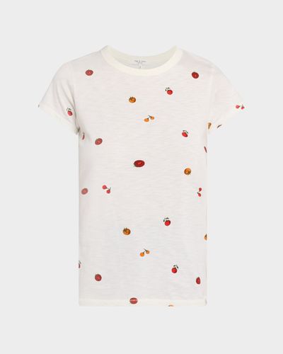 Rag & Bone All Over Tomato Baby Tee