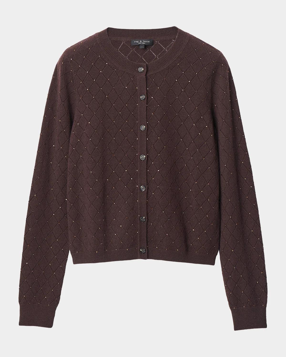 rag & bone Archie Jewel Cashmere-Blend Cardigan
