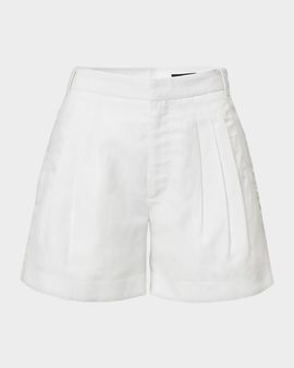 Rag & Bone Chappell Pleated Linen Shorts
