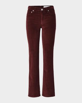 rag & bone Corduroy Harlow Mid-Rise Slim-Straight Jeans