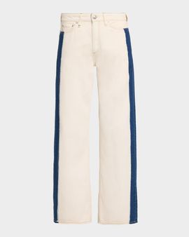 Rag & Bone Featherweight Logan Mid-Rise Two-Tone Jeans