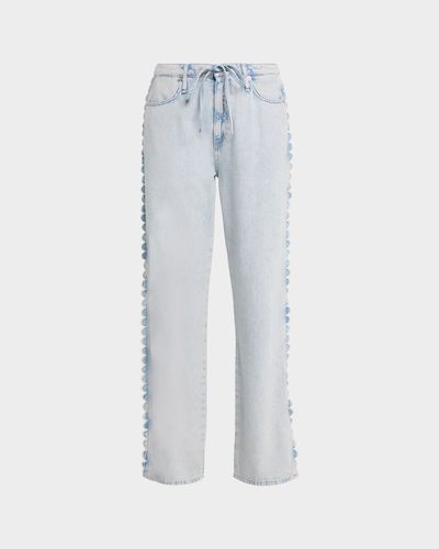 Rag & Bone Featherweight Phoebe Scalloped Drawstring Jeans