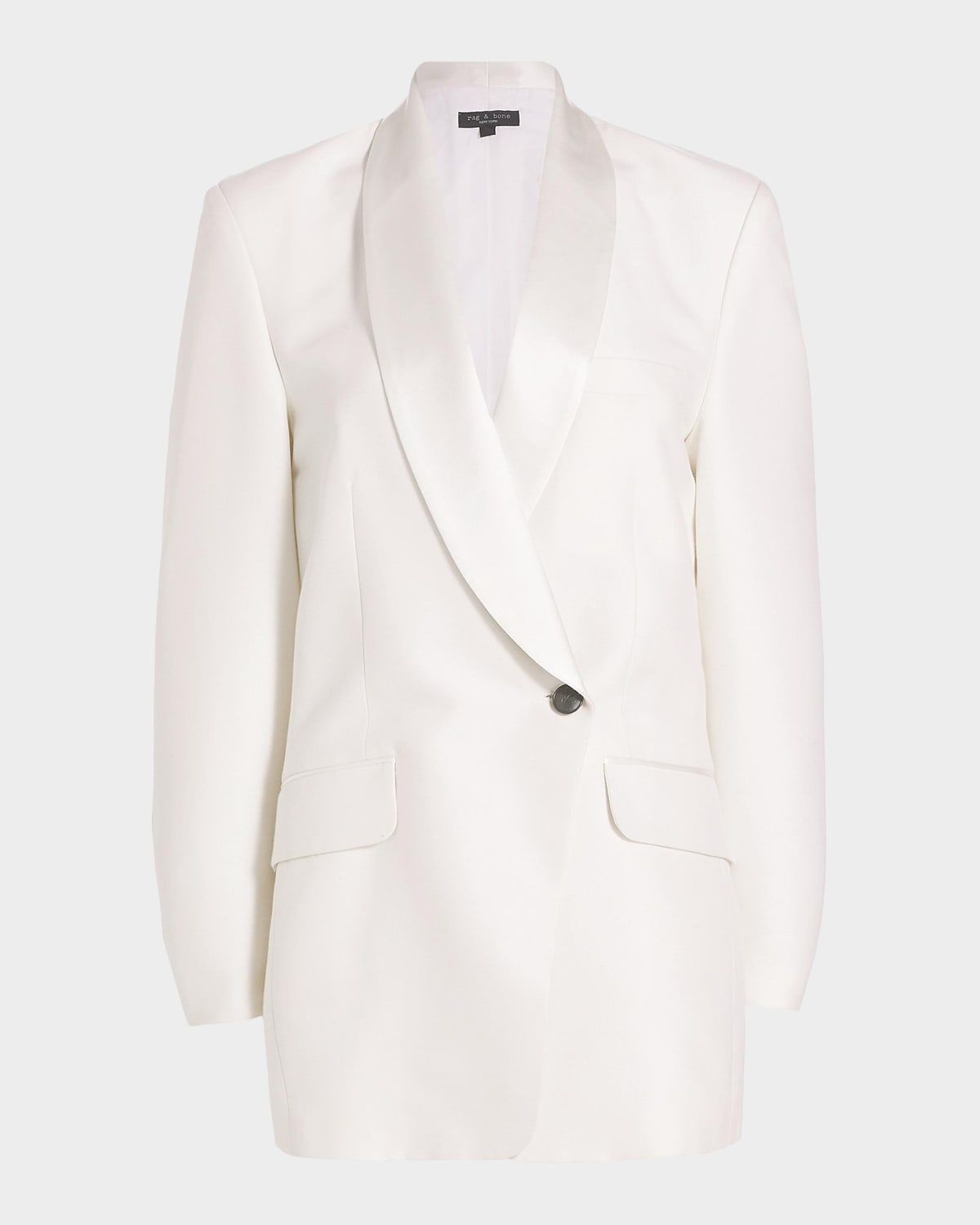 rag & bone Femi Wool-Blend Double-Breasted Blazer Mini Dress