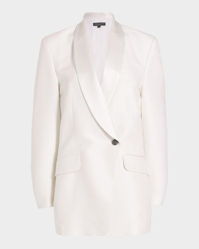 rag & bone Femi Wool-Blend Double-Breasted Blazer Mini Dress