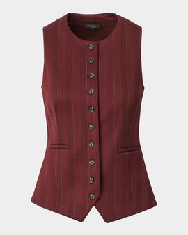rag & bone Irina Striped Ponte-Jacquard Vest