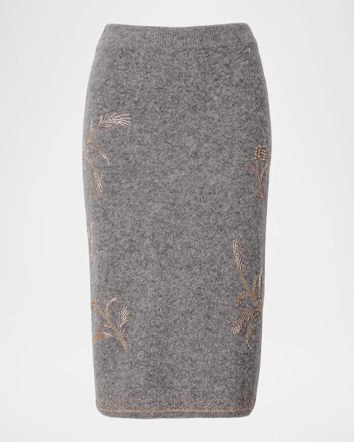 rag & bone Iris Beaded Midi Skirt