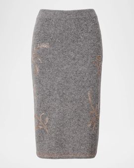 rag & bone Iris Beaded Midi Skirt