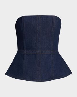 Rag & Bone Isabella Denim Strapless Top