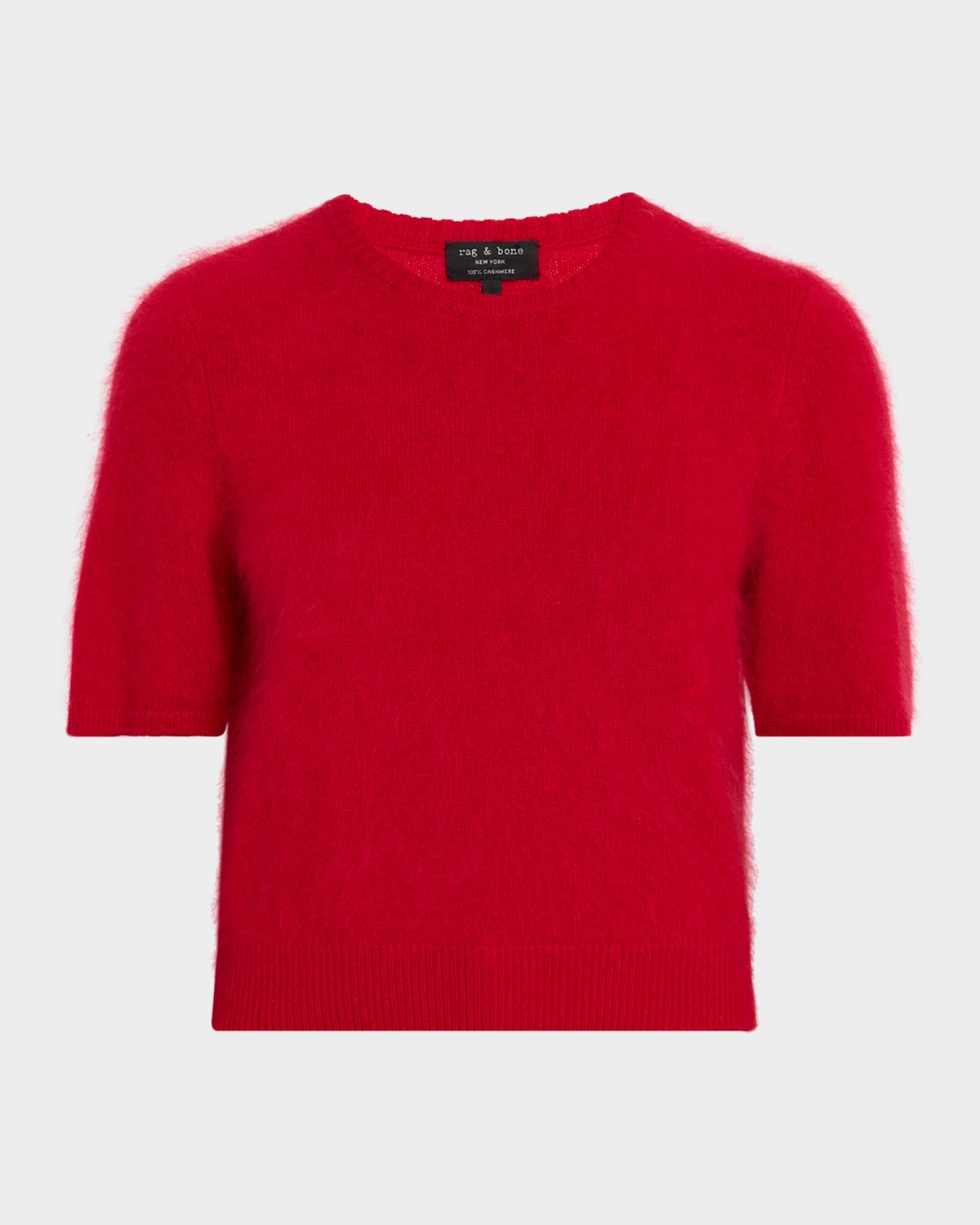 Rag & Bone Jada Cashmere Short-Sleeve Sweater