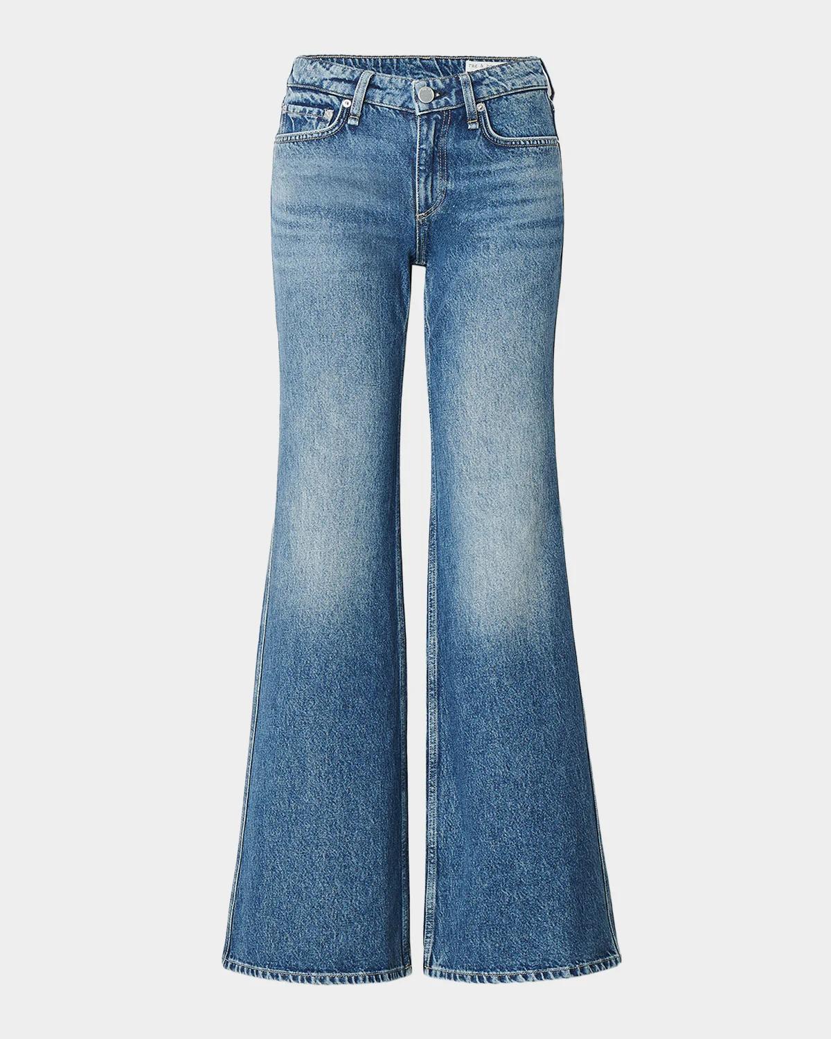 rag & bone Josie Denim Mid-Rise Flared Jeans