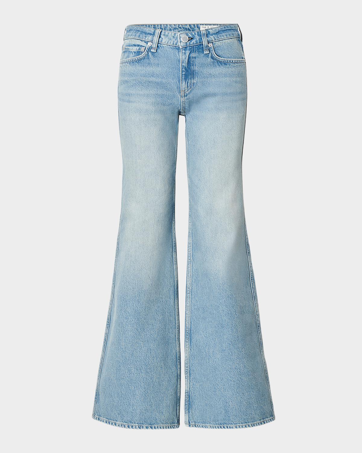 rag & bone Josie Mid-Rise Relaxed Flared Jeans