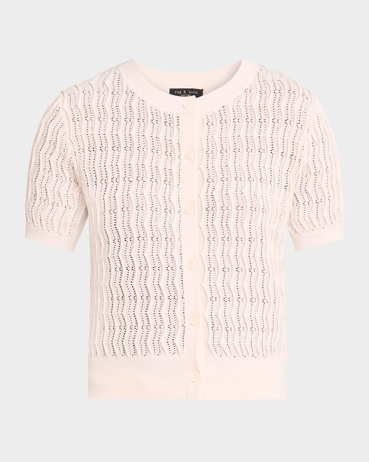 Rag & Bone Leslie Short-Sleeve Cardigan