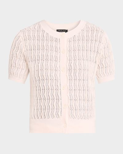 Rag & Bone Leslie Short-Sleeve Cardigan